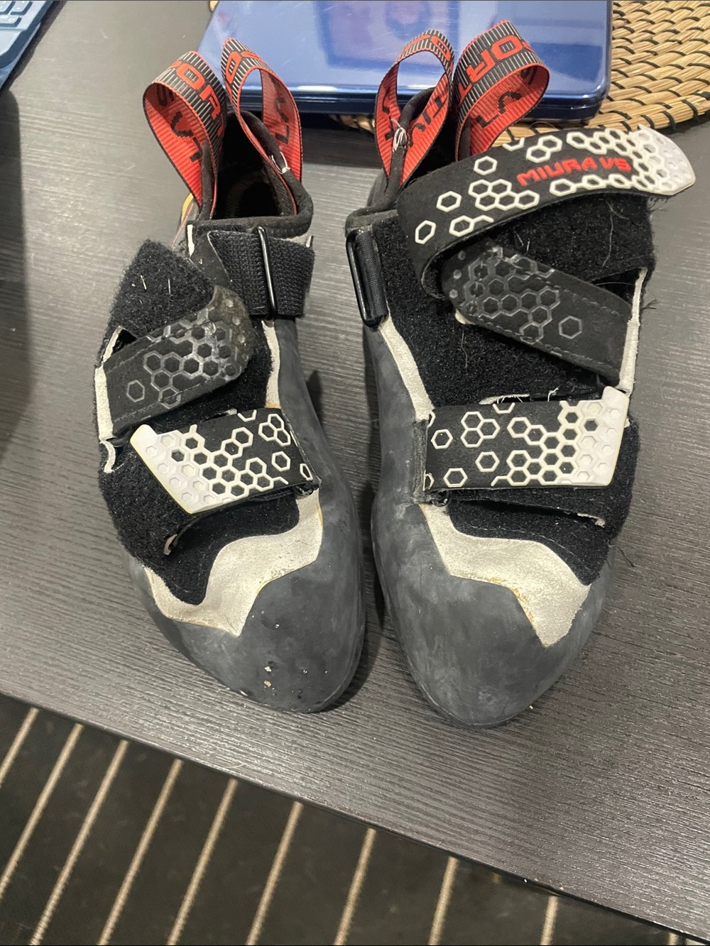 La Sportiva Black, Red & Gray Women's Climbing Shoes